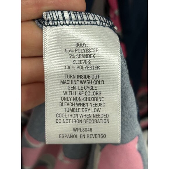 JM Collection Floral 3/4 Sleeve Top Pink Multi Sz Medium Embellished Bohemian - Picture 6 of 9